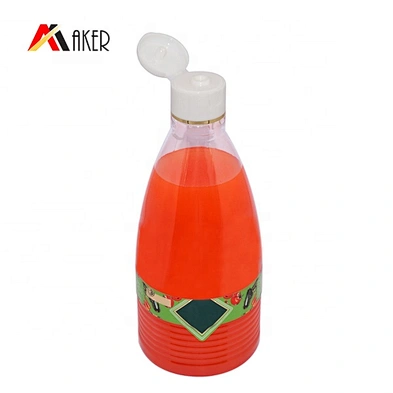 China supplier 500ml clear Customized latest design empty PET shampoo plastic bottles with flip cap