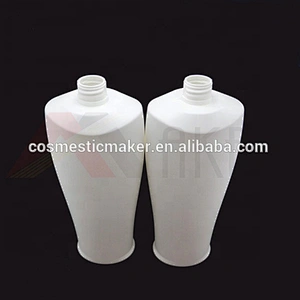 Factory wholesale 900ml white HDPE plastic shampoo bottle shower gel bottle