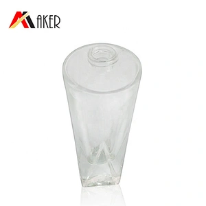 Factory wholesale 30ml clear empty crystal perfume glass bottle packaging with gold aluminum mist sprayer and acrylic cap