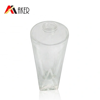 Factory wholesale 30ml clear empty crystal perfume glass bottle packaging with gold aluminum mist sprayer and acrylic cap