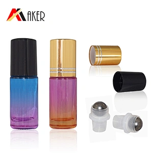 in stock 5ml glass mini roller bottle personal care essential oil glass packaging roller bottle