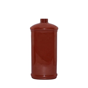 Empty Red Flat 1000ml Large Capacity PET Cosmetic Pump Plastic Organic Shampoo Bottles