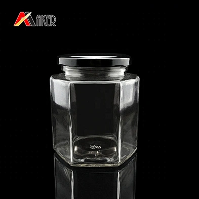 120ml/180ml/280ml Clear Wide Mouth food storage glass honey jars with Lid