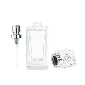 30ML 50ML Clear Black Glass Perfume Bottle Refillable Glass Spray Perfume Bottle