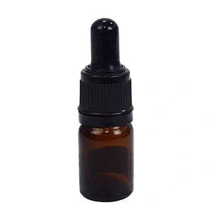 factory price amber essential oil serum bottle dropper personal care glass packaging skincare 5ml serum bottle