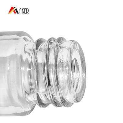 Factory price clear custom round 5ml perfume essential oil glass roll on bottle with stainless steel roller