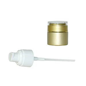 luxury custom 20ml gold glass personal care packaging skin care lotion cream lotion pump glass bottle