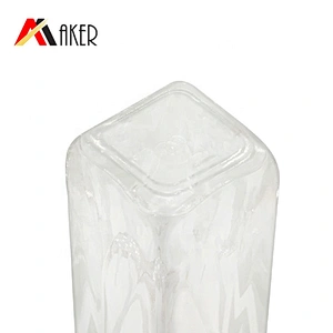 Factory wholesale 30ml clear empty crystal perfume glass bottle packaging with gold aluminum mist sprayer and acrylic cap