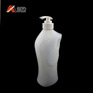 New design 700ml  HDPE plastic cosmetic lotion bottle packaging with lotion pump