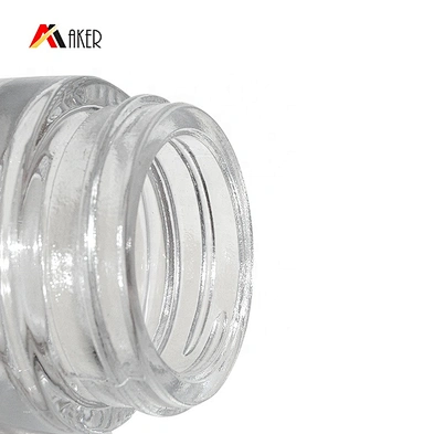 Custom transparent round 5ml small mini cosmetic cream glass jar with lid