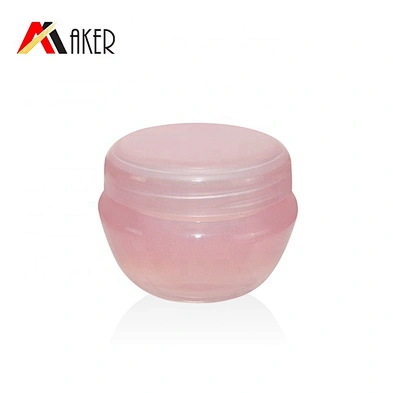 Wholesale supply empty 20g PP plastic cosmetic face cream jar packaging with plastic screw lid and clear inner cap