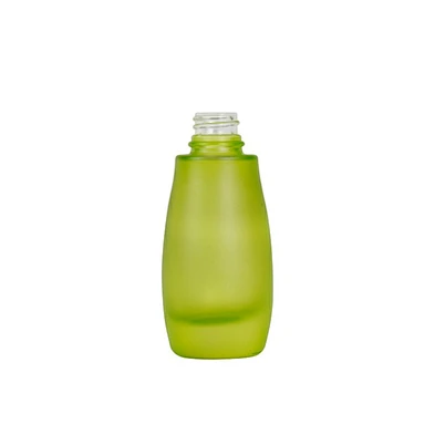 factoty custom luxury personal care bottle skin care packaging frost glass lotion cream glass wood bottle