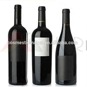 Wholesale empty 500ml green round red wine glass bottle with cork