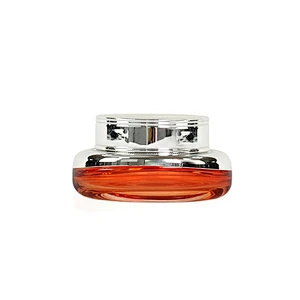 luxury custom empty 30g 1oz silver cover cap personal care cosmetic packaging skin care lotion cream jar