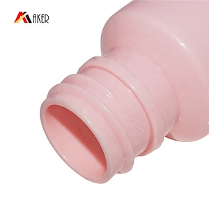 Empty cylinder 30ml cosmetic PET plastic lotion bottle with screw cap
