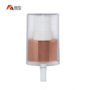 Wholesale factory 24/410 fine rose gold aluminum covered mist sprayer pump with whole cover