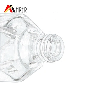 Special clear 10ml empty crystal mini glass perfume bottle with silver aluminum mist sprayer