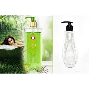 2020 Newest unique design 400ml empty clear PET plastic lotion bottles with pump