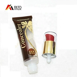 Factory supply empty 30ml LDPE plastic cosmetic cream airless pump tube packaging