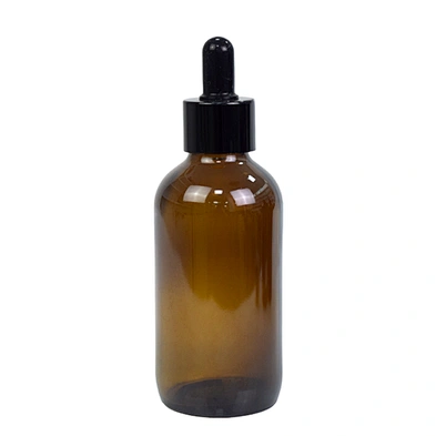 120ml 4oz amber glass bottle personal care packaging serum essential oil massage dropper bottle wholesale