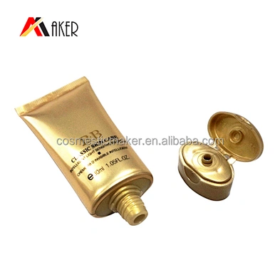30g oval plastic cosmetic laminated tube packaging for BB cream