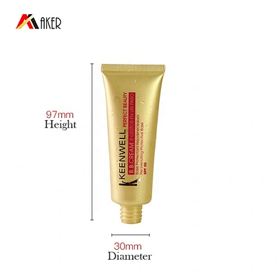 Wholesale price customized design 40ml LDPE plastic cream tube packaging