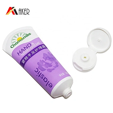 China manufacturer 100ml LDPE round plastic empty hand cream soft cosmetic tube