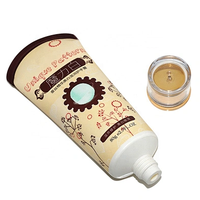 80g Empty Round Plastic Packaging Squeeze Cosmetic Cream Lotion Soft Tube with Acrylic Cap
