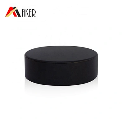 Factory supply PP black 42mm plastic jars screw lid with white PE inner lid