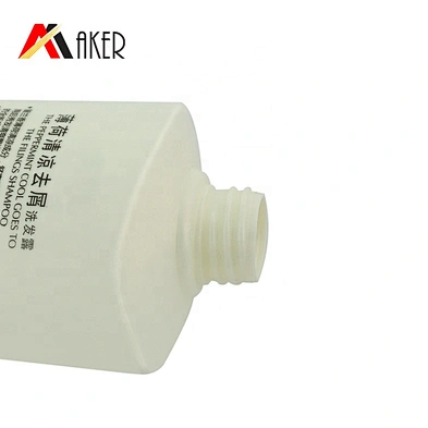 Guangzhou factory price new arrival 500ml white HDPE plastic shampoo bottle packaging