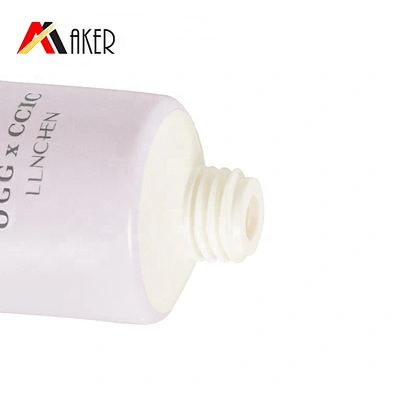 Newest custom design 25g sun screen empty plastic tube cosmetic packaging with octagonal screw cap