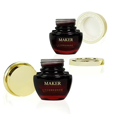 black gradient red 30g 50g 1oz 2oz  custom logo alumite cap glass lotion handcream cosmetic packaging skincare jar