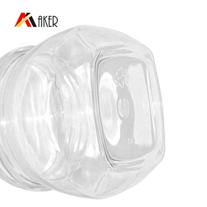 Wholesale Best Price 180ml round Clear cosmetic Plastic PET Jar with wide screw cap