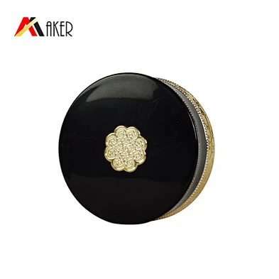 empty 50g 2oz black gradient gold face cosmetic packaging sets skin care hand cream glass jar