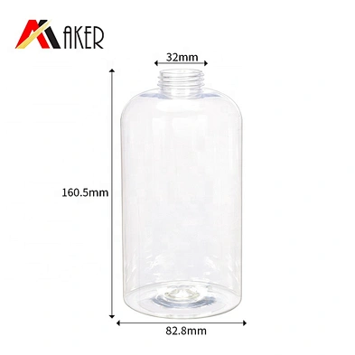 2020 Factory supply wholesale price 700ml empty PET clear hand wash bottle with pump