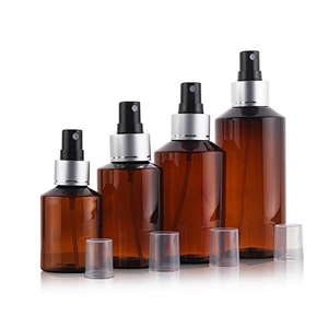 50ml 100ml 200ml 300ml 500ml PET Plastic Alcoho hand sanitizer cosmetic perfume refillable fine mist spray bottle