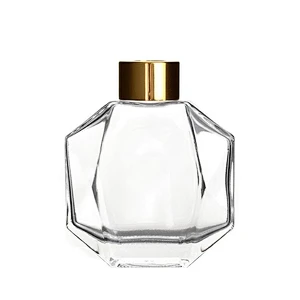 Cosmetic High Quality Room Luxury Big Crystal 100ml Fancy Empty Glass Aroma Wholesale Reed Diffuser Bottle