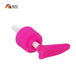 Hot sale PP cover pink plastic 24/410 lotion pump dispenser for bottle