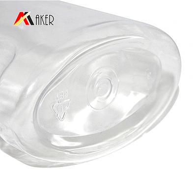 empty 400ml transparent plastic pet personal oral care packaging mouthwash bottle