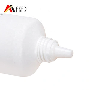 Luxury empty 25ml round white cosmetic essence cream plastic tube packaging with silver elctroplated screw lid