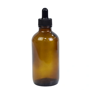 4oz 120ml glass massage dropper bottle personal care pacakging glass essential oil bottle amber bottle wholesale