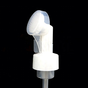 42/410 plastic PP facial cleanser foam pump dispenser with brush