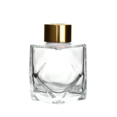 Factory Custom High Quality 100ml Damond Shape Aromatherapy Oil Diffuser Gass Bottle For Hotel Decor
