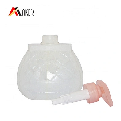 2019 new design empty HDPE plastic liquid soap bottle hand wash sanitizer bottle packaging with lotion pump