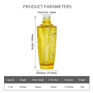 cosmetic glass bottle packaging 50ml lotion cosmetic glass container with pump