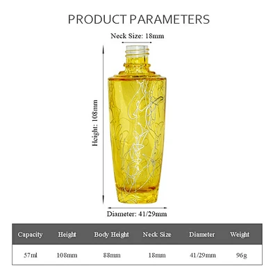 cosmetic glass bottle packaging 50ml lotion cosmetic glass container with pump