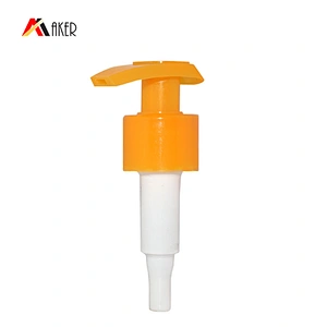High Quality liquid Soap non-spill 28/410 shampoo lotion Pump with orange color