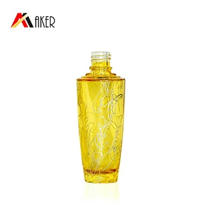 cosmetic glass bottle packaging 50ml lotion cosmetic glass container with pump