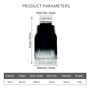 luxury glass bottle customized personal care packaging skin care prodyct lotion cream bottle packaging