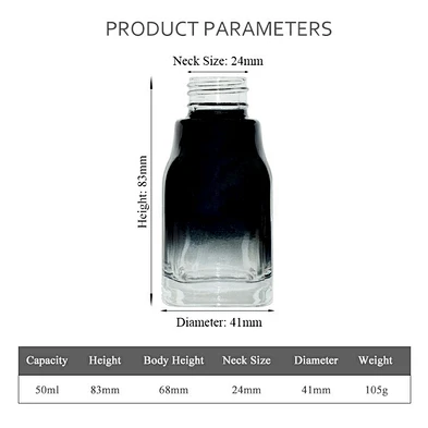 luxury glass bottle customized personal care packaging skin care prodyct lotion cream bottle packaging